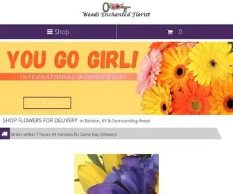 Woodsenchantedflorist.com(Benton Florist) Screenshot