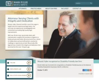 Woodsfuller.com(Woods Fuller Shultz & Smith P.C) Screenshot