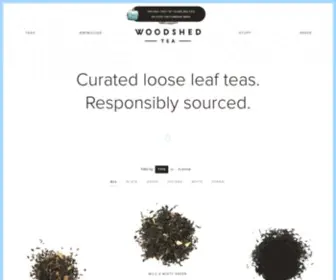 Woodshedtea.com(Woodshed Coffee & Tea) Screenshot