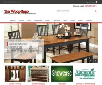 Woodshedunfinishedfurniture.com(The Wood Shed) Screenshot