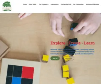 Woodsideacademy.com(Woodside Montessori Academy) Screenshot