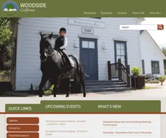 Woodsidetown.org(Town of Woodside California) Screenshot