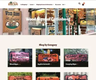 Woodsignsofgatlinburg.com(Wood Signs of Gatlinburg Woodworking Sign Shop) Screenshot