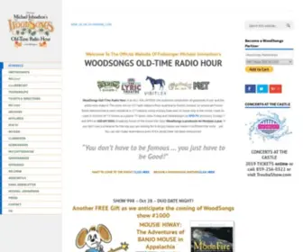 Woodsongs.com(WoodSongs Old Time Radio Hour) Screenshot