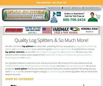 Woodsplitterdirect.com(Log Splitter Sale) Screenshot