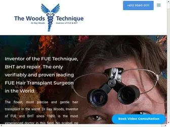 Woodstechnique.com.au(FUE Hair Transplant By Dr Woods in Sydney For Hair Loss & Treatment) Screenshot