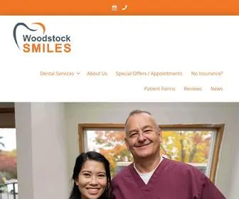 Woodstock-Smiles.com(Dentist in Portland) Screenshot