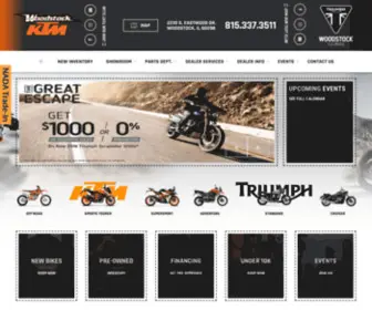 Woodstock-Triumph.com(Woodstock KTM/Triumph) Screenshot