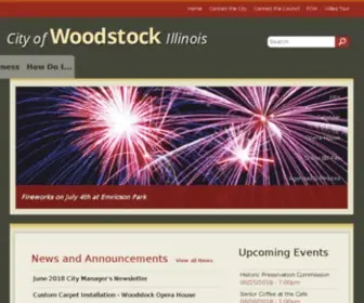 Woodstockil.gov(Woodstock Illinois) Screenshot