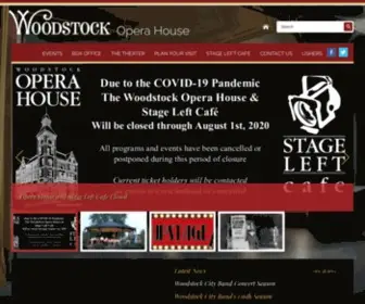 Woodstockoperahouse.com(Opera House) Screenshot