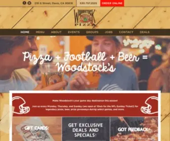 Woodstocksdavis.com(Best Pizza) Screenshot