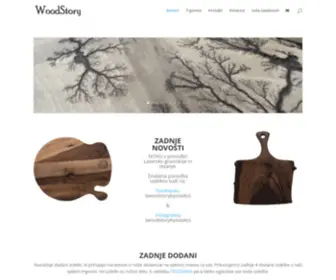 Woodstory.si(Leseni izdelki narejeni z ljubeznijo) Screenshot