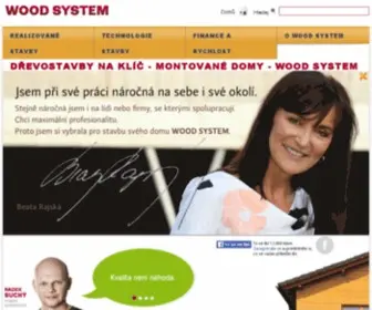 Woodsystem.cz(Rámová konstrukce dřevostavby i panelová výstavba dřevostavby. Realizujeme montované domy) Screenshot