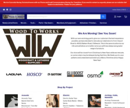 Woodtoworks.com(Woodtoworks) Screenshot
