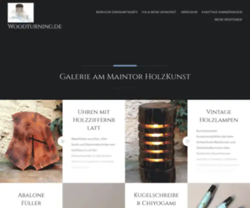 Woodturning.de(Galerie am Maintor HolzKunst) Screenshot