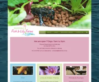 Woodvalefishandlilyfarm.com.au(Woodvale Fish & Lily Farm) Screenshot