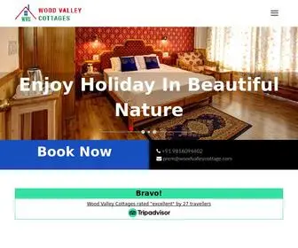 Woodvalleycottage.com(Cottages in Manali) Screenshot