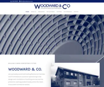 Woodward.uk.com(Woodward & Co building services and fire protection) Screenshot