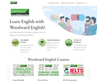 Woodwardenglish.com(Learn English with Woodward English) Screenshot