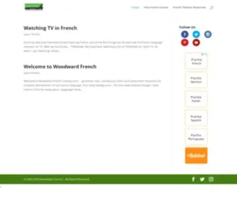 Woodwardfrench.com(Learn French for Free with Woodward French and Resources for French Teachers) Screenshot