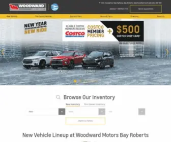 Woodwardmotorsgm.com(Woodward Motors Bay Roberts) Screenshot