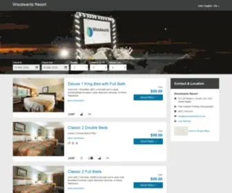 Woodwardsresort.com(Woodwards Resorts) Screenshot