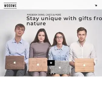 Woodwe.com(Natural Wood Cases for Macbook) Screenshot