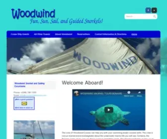 Woodwindbonaire.com(Welcome Aboard) Screenshot