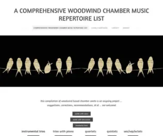 Woodwindchambermusicrepertoire.com(Woodwindchambermusicrepertoire) Screenshot