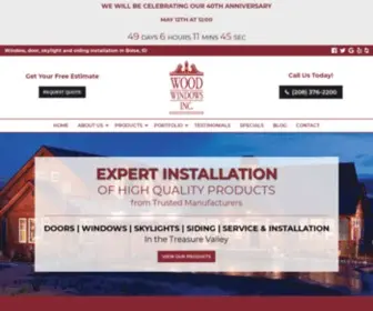 Woodwindowsinc.com(Boise Window Installation) Screenshot