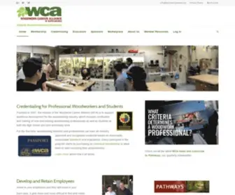 Woodworkcareer.org(Certificates for Woodworking Professionals in North America) Screenshot