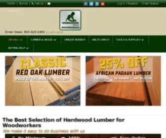 Woodworkerssource.com(Exotic Hardwood Lumber and Wood Supplies) Screenshot