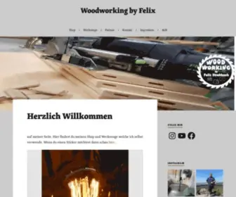 Woodworkingfelix.com(Woodworking by Felix) Screenshot