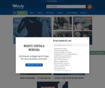 Woody.se(Välkommen till Woody Bygghandel) Screenshot