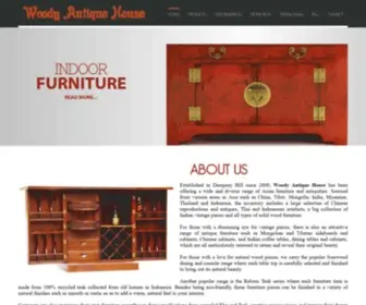 Woodyantique.com(Recycled Wood Furniture) Screenshot