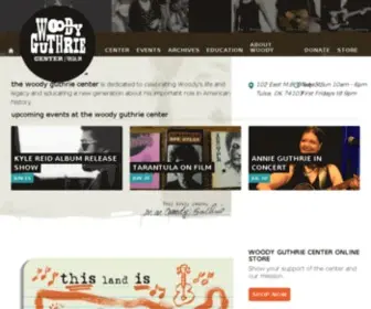 Woodyguthriecenter.org(Woody Guthrie Center) Screenshot