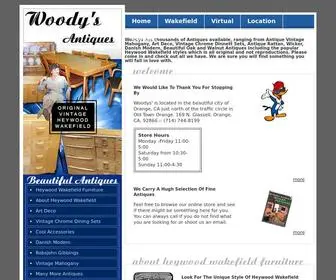 Woodysantiques.com(Antique Furniture & 100's of Heywood Wakefield Furniture Styles) Screenshot