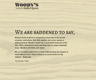 Woodysgrilleandspirits.com(Woody's Grille & Spirits) Screenshot