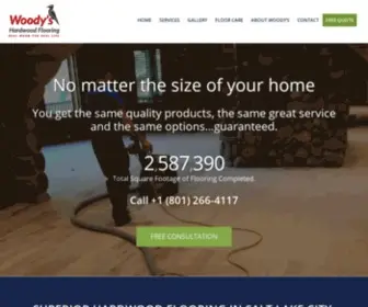 Woodyshardwoodflooring.com(Hardwood Floor Refinishing Utah Floor Sanding & Repairs) Screenshot