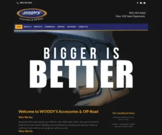 Woodystruck.com(Woody's Accessories & Offroad) Screenshot