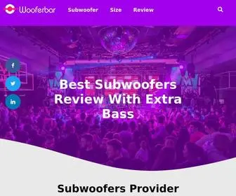 Wooferbar.com(Best Subwoofers For Music With Extra BassWooferbar) Screenshot