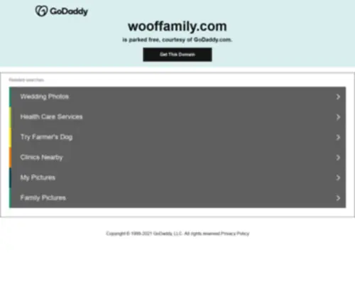 Wooffamily.com(Checkdomain Parking) Screenshot