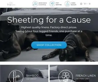 Wooflinen.com(Bedding for Better Sleep) Screenshot