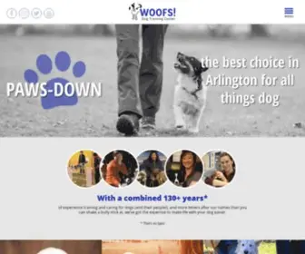 Woofsdogtraining.com(Dog Training Center) Screenshot