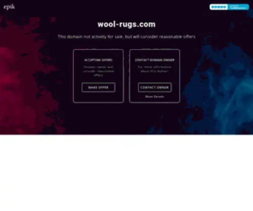 Wool-Rugs.com(Make an Offer if you want to buy this domain. Your purchase) Screenshot