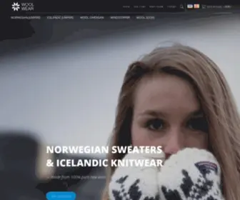 Wool-Wear.com(Norwegian Jumpers and Icelandic sweaters of pure wool by Norwool) Screenshot