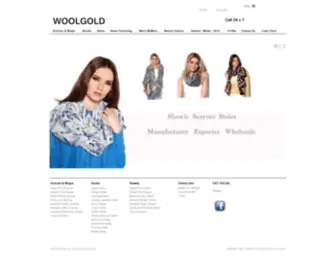 Woolgold.com(Shawls Manufacturer) Screenshot