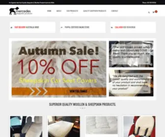 Woollen-Products.com.au(For Superior And Cool Quality Sheepskin & Woollen Products Australia Wide) Screenshot