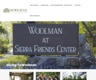 Woolman.org(A place for peace) Screenshot