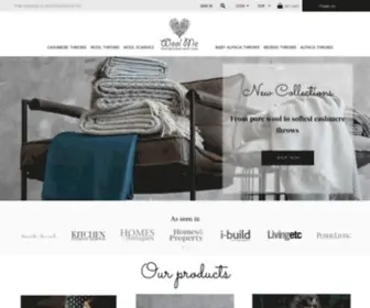 Woolme.com(Handpicked with love wool throws) Screenshot